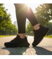 Дамски кецове Савина в Черно и Бордо с декорация от камъни